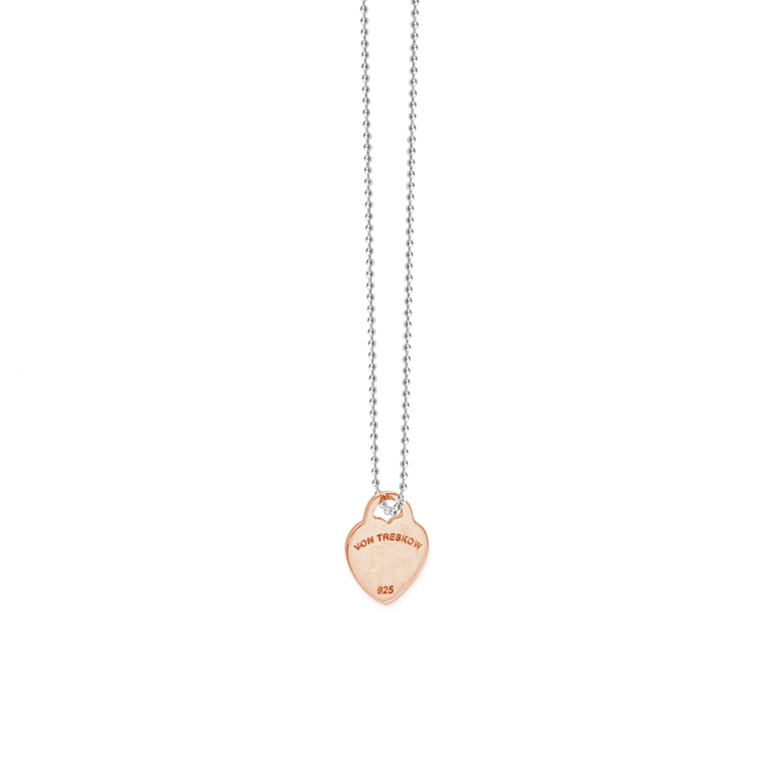 Rose gold deals flat necklace