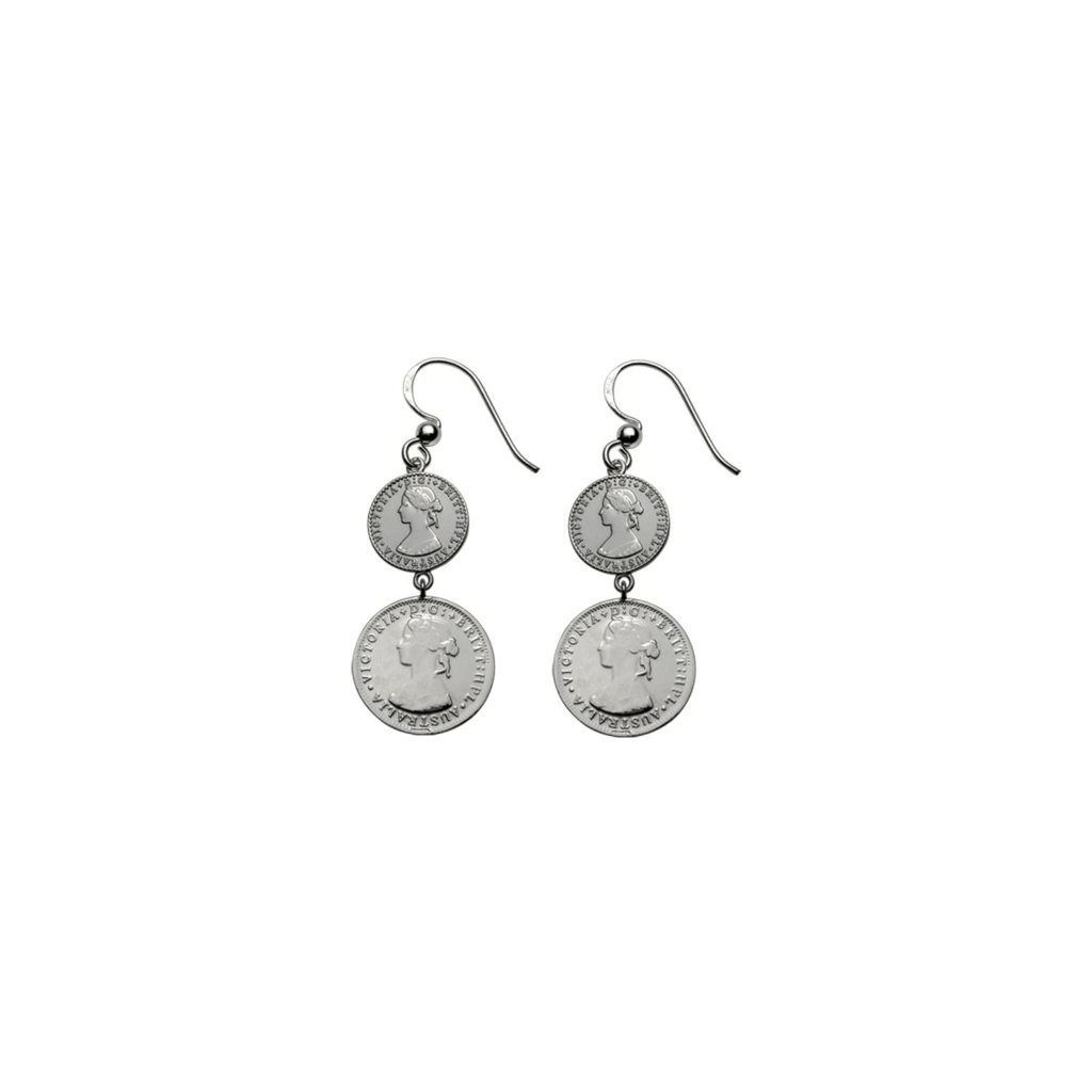Double coin earrings - Von Treskow
