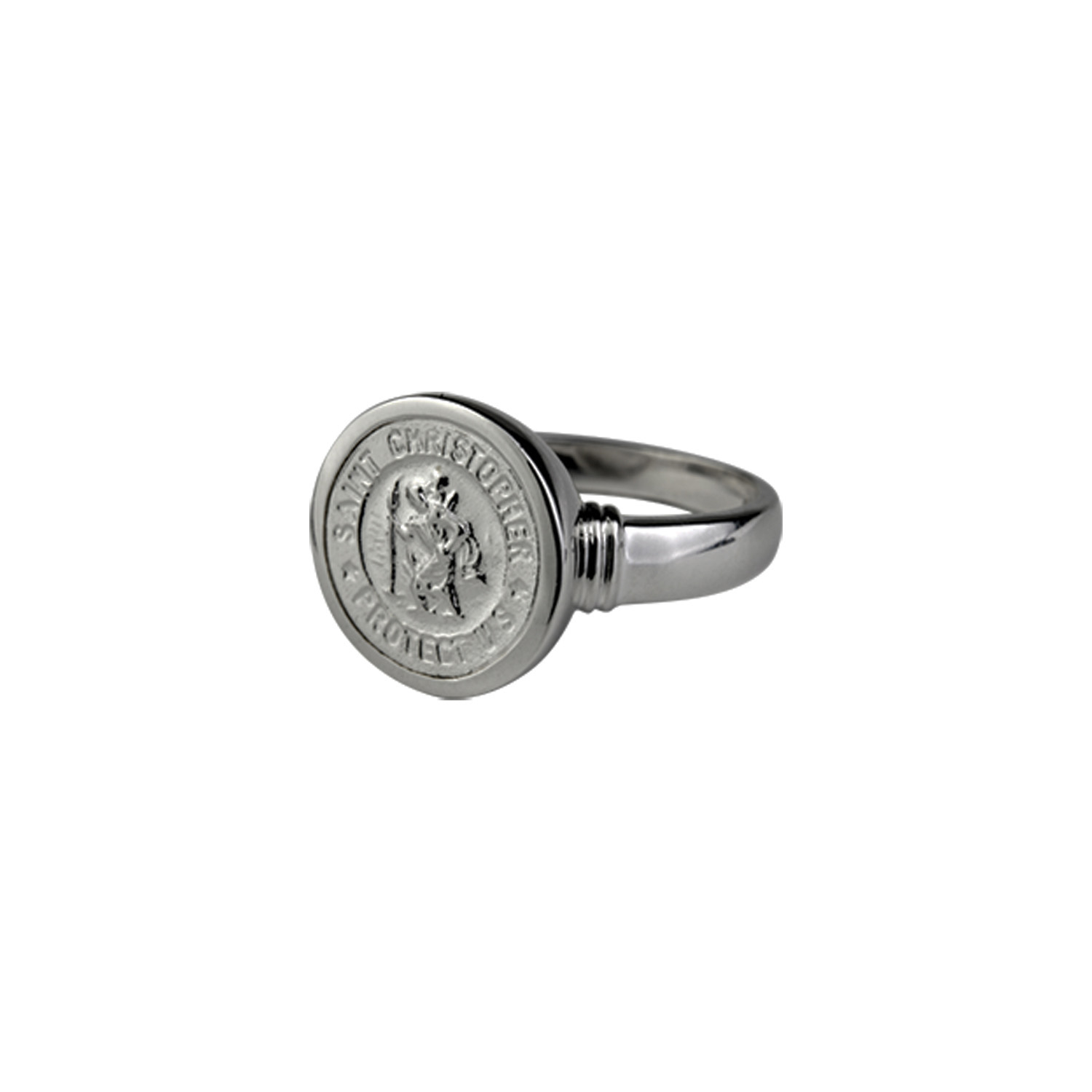 Sterling Silver St Christopher Ring
