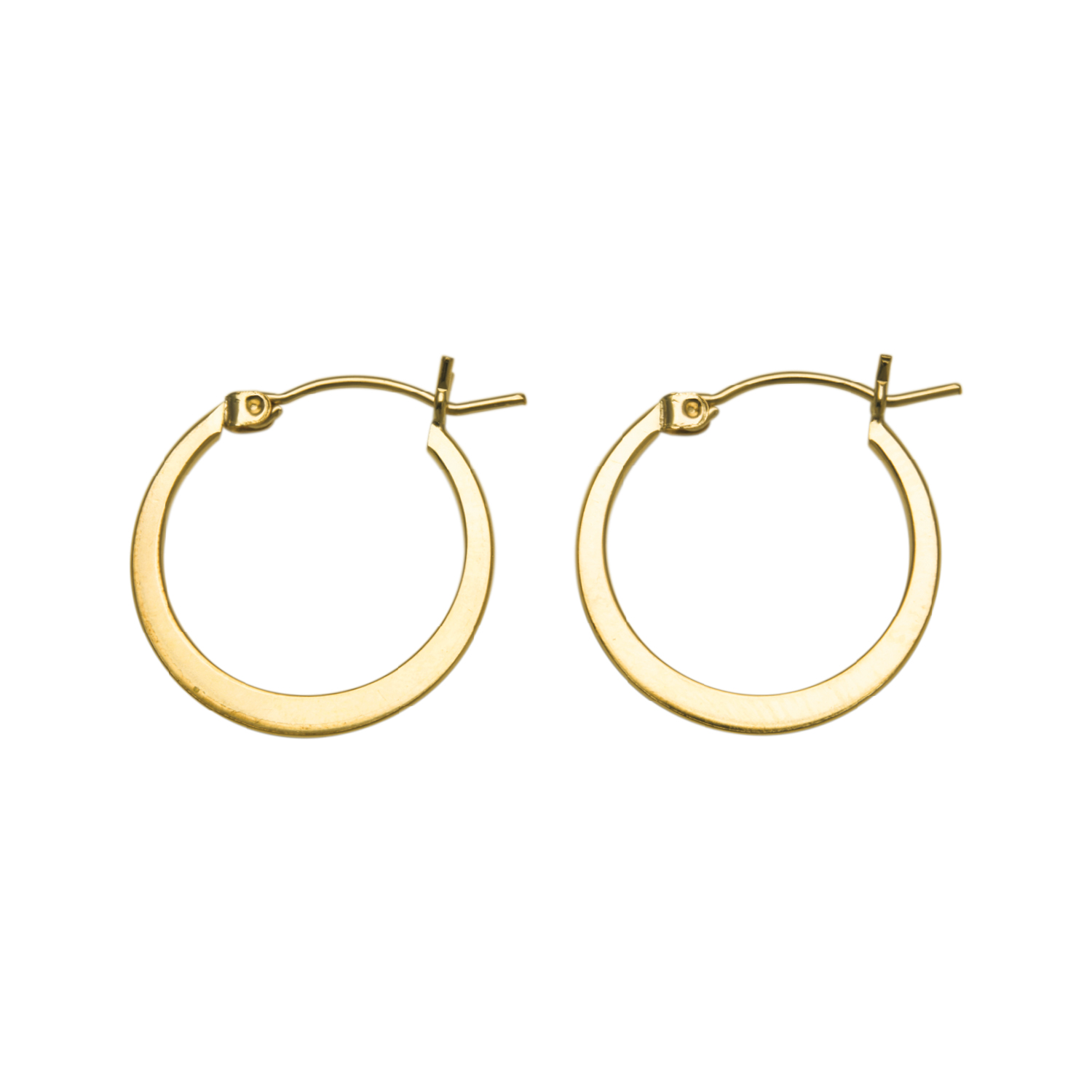 Second Hand 9ct Yellow Gold Hoop Earrings - thbaker.co.uk