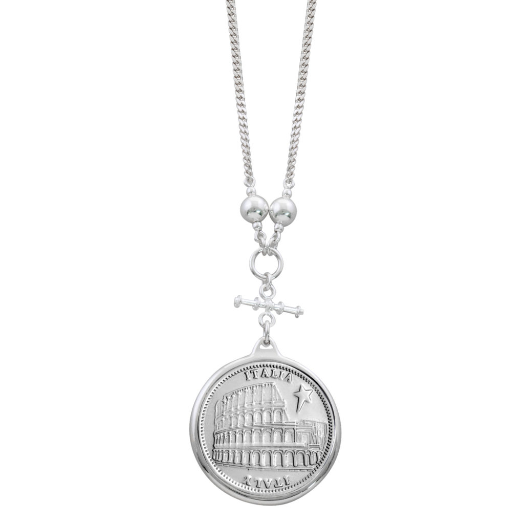 Italian Coin Curb Chain Necklace Von Treskow