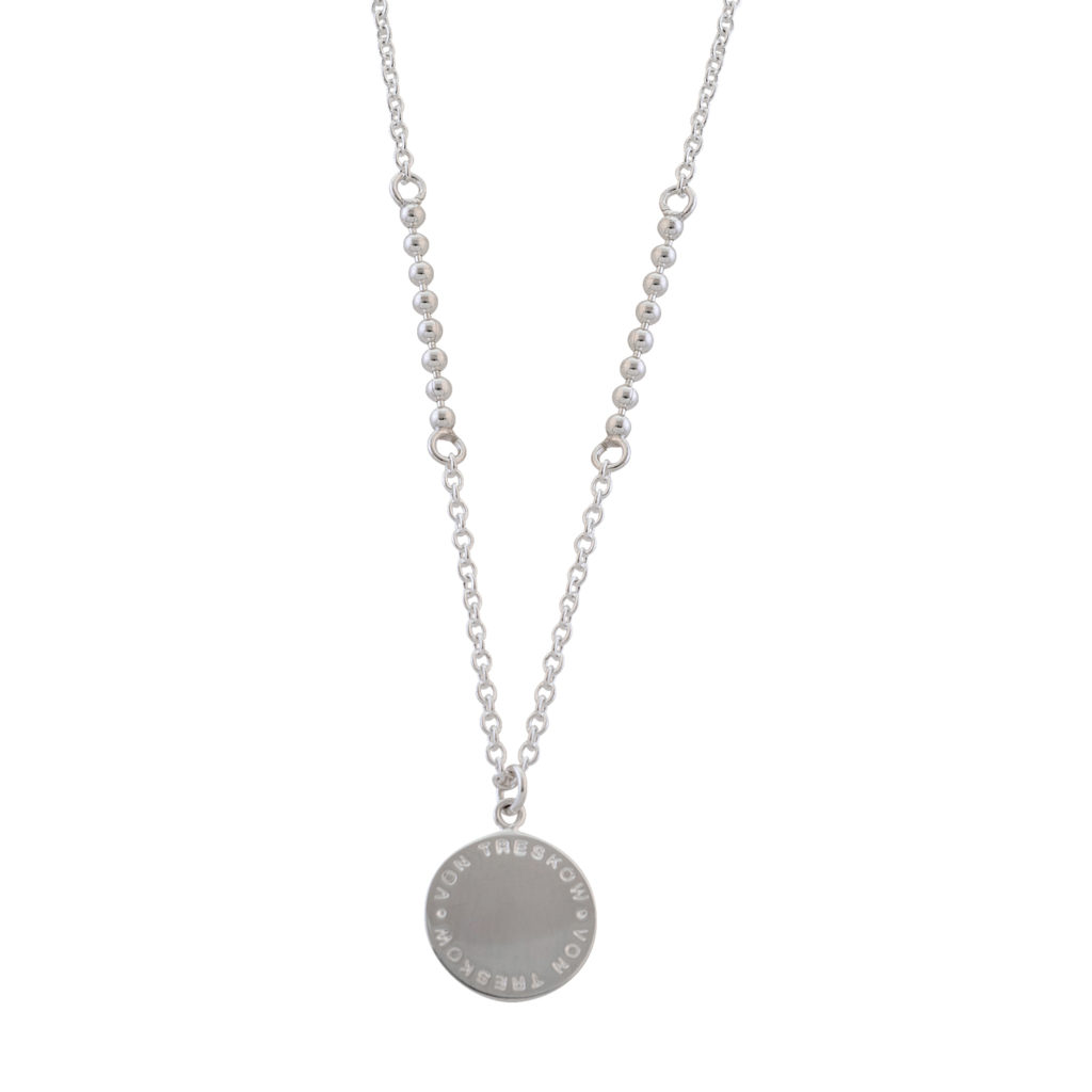 Segemented ball chain necklace with VT Plate - Von Treskow