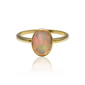 Oval natural opal ring (8mm x 6mm) - Von Treskow