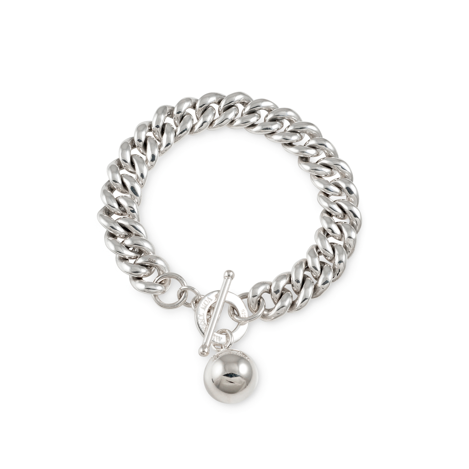 Small Mama Bracelet with VT Disc & Chime Ball - Von Treskow