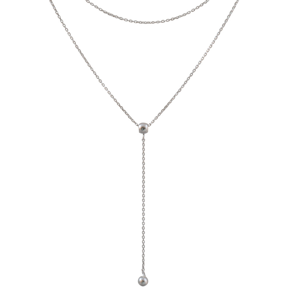 Double Belcher Necklace with Ball Drop - Von Treskow