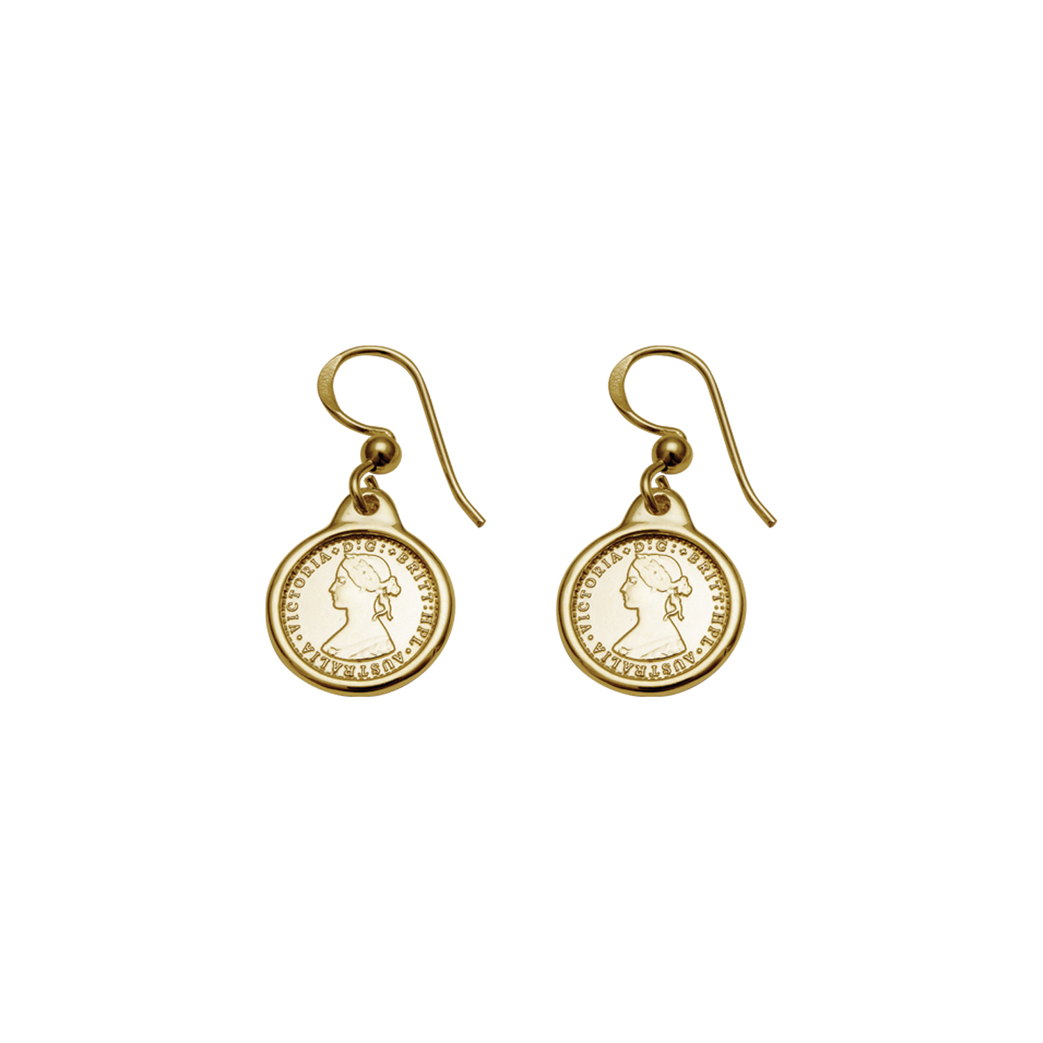 Mini coin & bezel earrings - Von Treskow