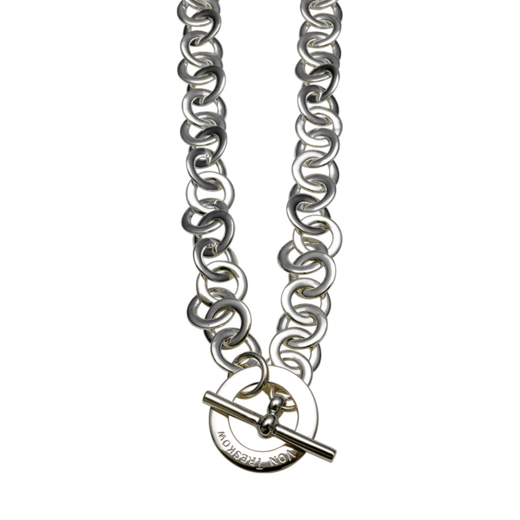 Flat circle link necklace with VT Disc - Von Treskow