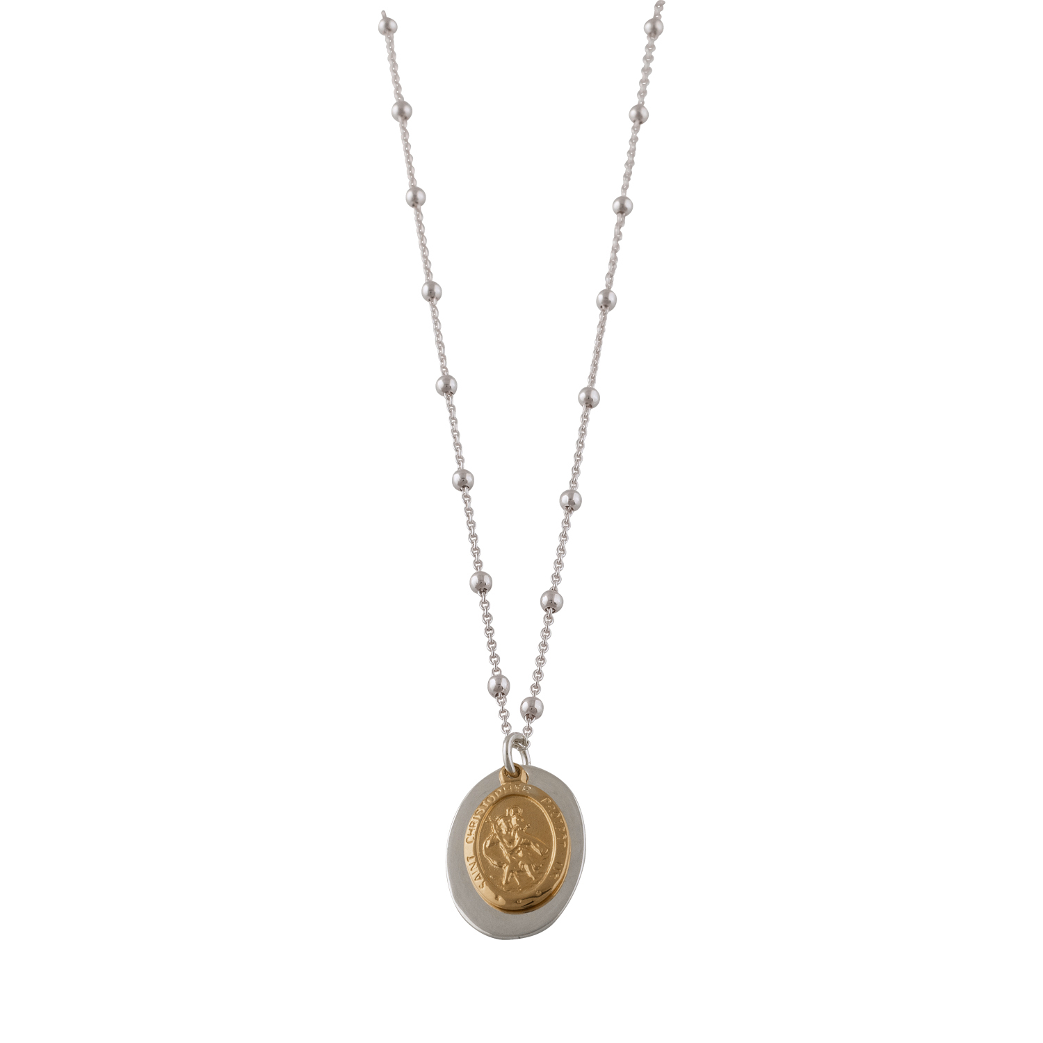 Rosario necklace with St Christopher - Von Treskow